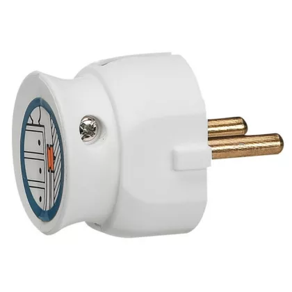 LEGRAND 050183 2P csatlakozódugó 16A, fehér műanyag, besüllyesztett