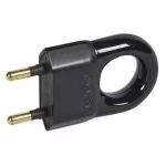 LEGRAND 050309 2P csatlakozódugó 2,5A, fekete műanyag