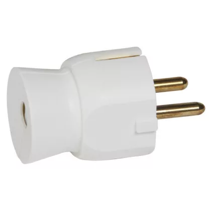 LEGRAND 050315 2P+F csatlakozó dugó műanyag, fehér