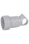 LEGRAND 050325 Grounded socket with lift, rear connection, gray
