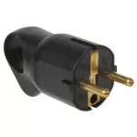   LEGRAND 050328 Földelt csatlakozódugó kiemelővel, hátsó bekötésű, fekete