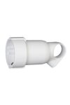LEGRAND 050331 Grounded socket with lift, rear connection, white
