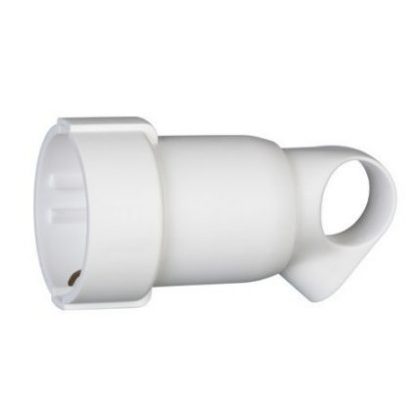   LEGRAND 050331 Grounded socket with lift, rear connection, white