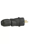 LEGRAND 050340 Ștecher cu pământare din cauciuc, conexiune spate