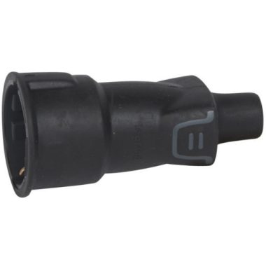 LEGRAND 050343 Gumi csatlakozóaljzat, földelt, lengő, hátsó bekötésű, gyermekvédelemmel
