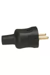 LEGRAND 050451 2P csatlakozódugó 16A, fekete gumi