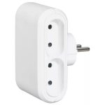   LEGRAND 050650 Four-way distribution plug, 6A, EUR, childproof, white