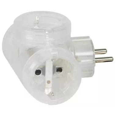 LEGRAND 050663 Hármas elágazású elosztódugó, 16A, áttetsző