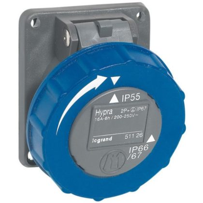 LEGRAND 051147 Hypra beépíthető aljzat 3P+E 16A 200/250V IP66/67
