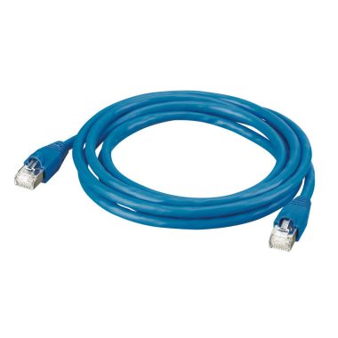LEGRAND 051752 patch kábel RJ45-RJ45 Cat6 árnyékolt (S/FTP) PVC 1 méter kék d: 6,2mm AWG27 LCS3
