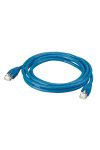  LEGRAND 051754 cablu patch RJ45-RJ45 Cat6 ecranat PVC (S / FTP) PVC 3 metri albastru d: 6.2mm AWG27 LCS3