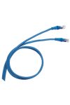 LEGRAND 051762 patch kábel RJ45-RJ45 Cat6 árnyékolt (F/UTP) PVC 1 méter kék d: 6mm AWG26 LCS3