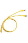 LEGRAND 051782 patch kábel RJ45-RJ45 Cat6A árnyékolt (S/FTP) PVC 3 méter sárga d: 6,2mm AWG27 LCS3