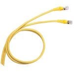 LEGRAND 051782 patch kábel RJ45-RJ45 Cat6A árnyékolt (S/FTP) PVC 3 méter sárga d: 6,2mm AWG27 LCS3