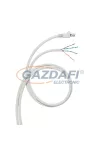 LEGRAND 051794 konszolidációs patch kábel RJ45-AWG Cat5e árnyékolt (F/UTP) AWG24 LSZH (LSOH) szürke d: 6,5 mm 15 méter LCS3