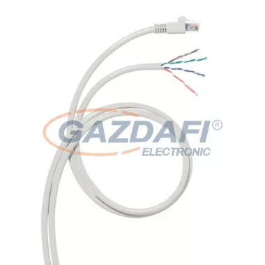 LEGRAND 051794 konszolidációs patch kábel RJ45-AWG Cat5e árnyékolt (F/UTP) AWG24 LSZH (LSOH) szürke d: 6,5 mm 15 méter LCS3