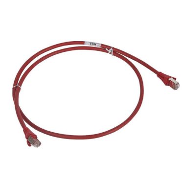 LEGRAND 051854 cablu patch RJ45-RJ45 Cat6 ecranat (F / UTP) LSZH (LSOH) 1 metru roșu d: 6mm AWG26 LCS3