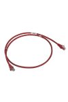 LEGRAND 051857 patch kábel RJ45-RJ45 Cat6 árnyékolt (F/UTP) LSZH (LSOH) 5 méter piros d: 6mm AWG26 LCS3
