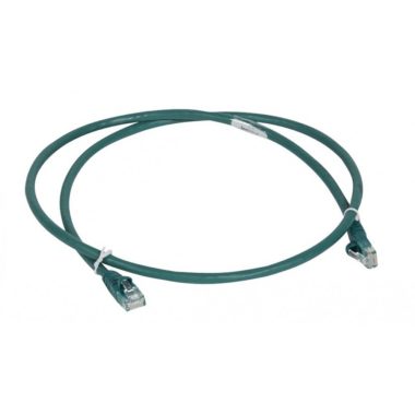 LEGRAND 051858 patch cable RJ45-RJ45 Cat6 unshielded (U/UTP) LSZH (LSOH) 1 meter green d: 6mm AWG24 LCS3