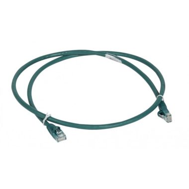 LEGRAND 051858 patch kábel RJ45-RJ45 Cat6 árnyékolatlan (U/UTP) LSZH (LSOH) 1 méter zöld d: 6mm AWG24 LCS3
