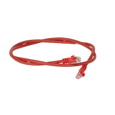 LEGRAND 051862 patch cable RJ45-RJ45 Cat6 unshielded (U/UTP) LSZH (LSOH) 1 meter red d: 6mm AWG24 LCS3