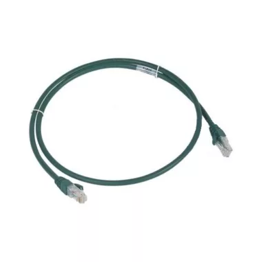 LEGRAND 051876 patch kábel RJ45-RJ45 Cat6A árnyékolatlan (U/UTP) LSZH (LSOH) 3 méter zöld d: 6,2mm AWG26 LCS3