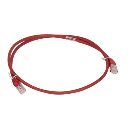   LEGRAND 051878 patch cable RJ45-RJ45 Cat6A unshielded (U/UTP) LSZH (LSOH) 1 meter red d: 6,2mm AWG26 LCS3