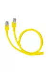 LEGRAND 051882 patch kábel RJ45-RJ45 Cat6A árnyékolatlan (U/UTP) PVC 1 méter sárga d: 6,2mm AWG26 LCS3
