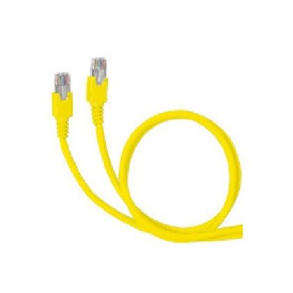 LEGRAND 051883 patch kábel RJ45-RJ45 Cat6A árnyékolatlan (U/UTP) PVC 2 méter sárga d: 6,2mm AWG26 LCS3