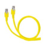 LEGRAND 051884 patch kábel RJ45-RJ45 Cat6A árnyékolatlan (U/UTP) PVC 3 méter sárga d: 6,2mm AWG26 LCS3