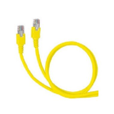 LEGRAND 051885 patch kábel RJ45-RJ45 Cat6A árnyékolatlan (U/UTP) PVC 5 méter sárga d: 6,2mm AWG26 LCS3