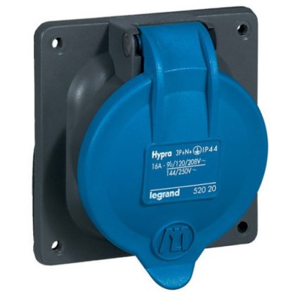 LEGRAND 052020 Hypra beépíthető aljzat 3P+N+E 16A 250V IP44