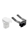 LEGRAND 054070 Empty table cable organizer for 2P+F socket, RAL 9003 white