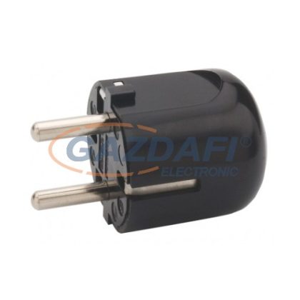   LEGRAND 054366 Plug 2P + F stecher plastic, conexiune laterală, negru