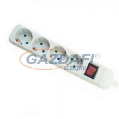 GAO 0544H Asztali elosztó 4-es, kábel nélkül, szerelhető, kapcsolóval