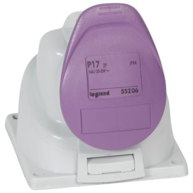 LEGRAND 055206 P17 Tempra Dar-162t00m 24V~ IP44 rögzíthető aljzat