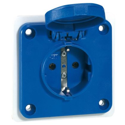   LEGRAND 057676 P17 Tempra household socket, blue IP44 with standardized grip