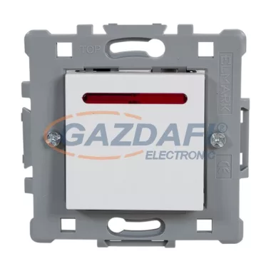 ELMARK "Splendor" süllyesztett jelzfényes egypólusú kapcsoló, fehér