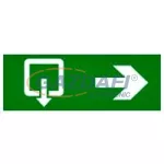   LEGRAND 060997 tartalékvilágítás piktogram 2*107x107mm, helység