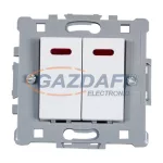   ELMARK "Splendor" süllyesztett jelzfényes csillárkapcsoló, fehér