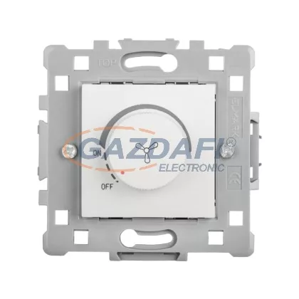   ELMARK "Splendor" süllyesztett ventilátor kapcsoló, 500W, fehér