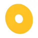 EATON 063264 SR-GE VÉSZ-KI tábla, üres, sárga, 50x50 mm