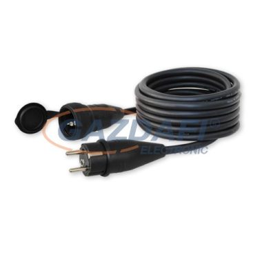 COMMEL 0650 hosszabbító kábel dugóval és aljzattal, 5m, 16A 250V~3500W, H05RR-F 3x2.5, IP44