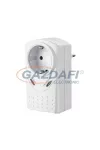 Conector intermediar cu pământare GAO 0644H cu protecție la supratensiune, alb, 230V