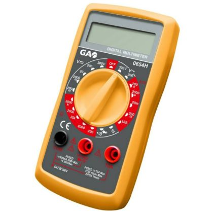 GAO 0654H Digital gauge with rupture tester, black / yellow