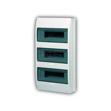 ELEKTRO-PLAST 0671-00 "Elegant" falon kívüli elosztó, IP30D, 54 modul, 3x18