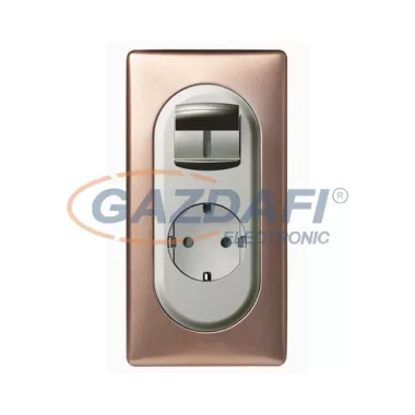LEGRAND 067147 Céliane 2P+F földelt dugalj csatlakozóaljzat, kiemelővel, titán