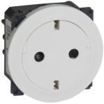   LEGRAND 067166 Céliane 2P + F socket with wall-mounted white insert, child protection, spring-loaded connection