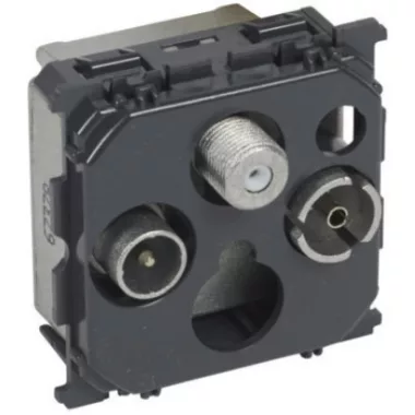 LEGRAND 067378 Céliane TV-RD-SAT aljzat, átmenő 15dB