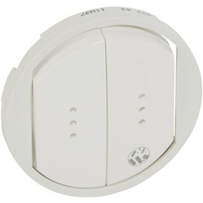   LEGRAND 067743 Céliane double key, light indicator, antimicrobial